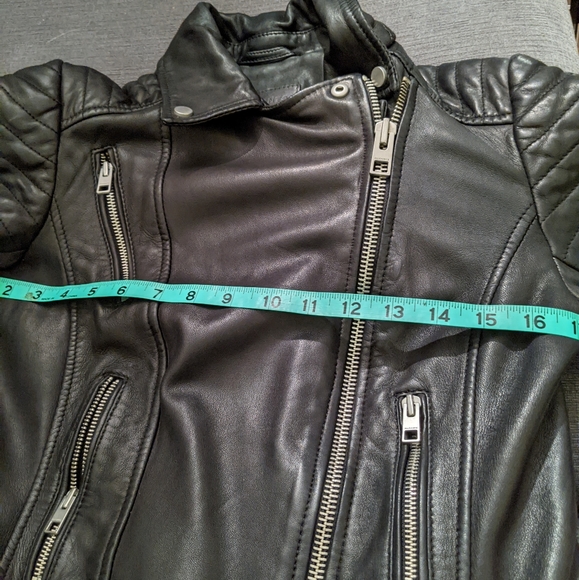All Saints Papin Leather Jacket - Picture 16 of 16